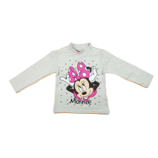 Hosszú ujjú belül bolyhos kislány póló Minnie mintával - 92-es méret gyerek póló
