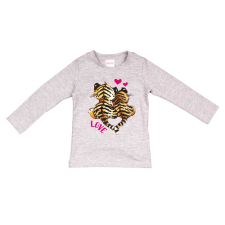  Hosszú ujjú kislány póló cuki Tigris mintával gyerek póló