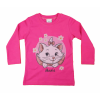  Hosszú ujjú kislány póló Marie cica mintával