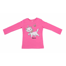 Hosszú ujjú kislány póló Marie cica mintával babapóló, ing
