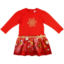  Hosszú ujjú kislány ruha karácsonyi mintával - 116-os méret lányka ruha