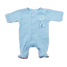  Hosszú ujjú pamut rugdalózó – Kis cipő mintával rugdalózó