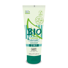 Hot BIO 2 in 1 Masszázsolaj és Síkosító 200ml masszázskrémek, masszázsolajok
