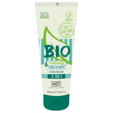 HOT Bio 2IN1 - vízbázisú síkosító- és masszázsgél (200ml) masszázskrémek, masszázsolajok