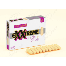 Hot exxtreme Libido Caps woman - étrend-kiegészítő kapszula nőknek B3 és B9 vitaminnal 1 x 10 darab potencianövelő