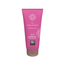 Hot Shiatsu 2in1 Rashberry scent - masszázs síkosító - málna (200ml) síkosító