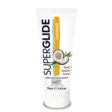 HOT Superglide edible lubricant waterbased - COCONUT 75 ml síkosító