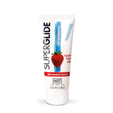 Hot Superglide edible lubricant waterbased - STRAWBERRY - 75ml síkosító