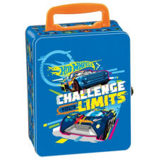 Hot Wheels autótartó fém doboz autópálya és játékautó