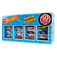 Hot Wheels játékautó ajándékcsomag 50 db autópálya és játékautó