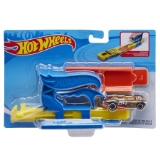 HOT WHEELS KÉK HORDOZHATÓ RAKÉTA ÉS AUTÓ KÉSZLET autópálya és játékautó