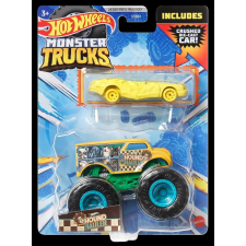 HOT WHEELS MONSTER TRUCK ÉS HOUND HAULLER FÉM AUTÓ autópálya és játékautó