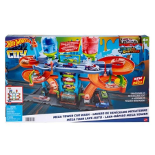 Hot Wheels Városi Mega Autómosó autópálya és játékautó