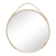 House Nordic Malo tükör rattan, natúr, ø50 cm bútor