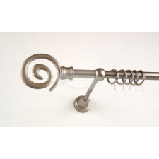  Houston nikkel-matt 1 rudas fém karnis szett - 300 cm karnis, függönyrúd