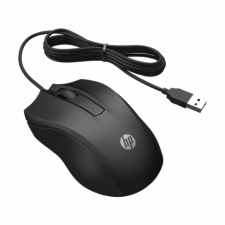 HP 100 Wired Mouse Black (6VY96AA#ABB) egér