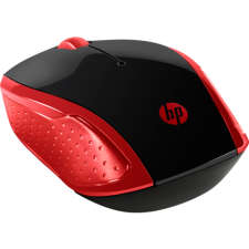 HP 200 Wireless Egér - Fekete/Vörös egér