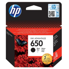 HP 650 Bk (CZ101A) festékpatron, fekete, eredeti nyomtatópatron & toner