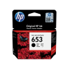 HP 653 Black Original Ink Advantage Cartridge