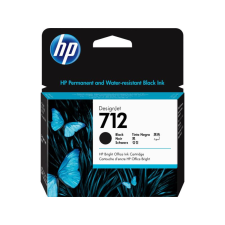 HP 712 DesignJet tintapatron 80ml fekete (3ED71A) nyomtatópatron & toner