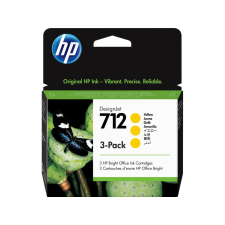 HP 712 DesignJet tintapatron csomag sárga (3ED79A) nyomtatópatron & toner