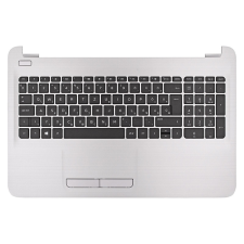 HP 905891-211 gyári új, magyar fekete laptop billentyűzet + ezüst felső fedél laptop alkatrész