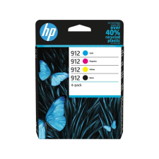 HP 912 tintapatron csomag fekete/ciánkék/bíbor/sárga (6ZC74AE ) nyomtatópatron & toner