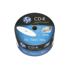 HP CD-R lemez, nyomtatható, 700MB, 52x, 50 db, zsugor csomagolás, HP írható és újraírható média