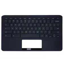 HP Chromebook 11 G6 EE, 11A-ND0100WM gyári billentyűzet palmresttel (US kiosztás, fekete) laptop alkatrész