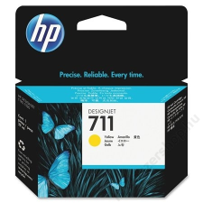 HP CZ132A Tintapatron DesignJet T120,T520 nyomtatókhoz, HP 711 sárga, 29 ml (TJHCZ132A) nyomtatópatron & toner