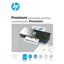 HP Meleglamináló fólia, 80 mikron, A4, fényes, 100 db, HP Premium (HPF9123) lamináló fólia