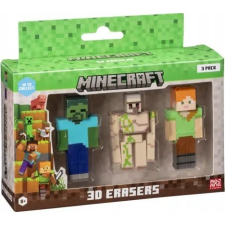 HP Mojang Studios 3 darabos Minecraft 3D radírfigura készlet - C Verzió (MC4021C) játékfigura