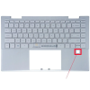 HP Pavilion x360 14-DY, 14T-DY000, 14-dy0003la, 14-dy0004nv, 14-dy1002nv gyári billentyűzet (US kiosztás, háttérvilágítással, ezüst)