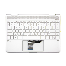 HP Spectre x360 13-ac0 sorozathoz gyári új ezüst olasz háttér-világításos billentyűzet modul (918027-061) laptop alkatrész