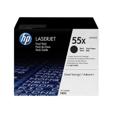 HP toner lj p3015 fekete duplacsomag 2x12500/oldal CE255XD nyomtatópatron & toner