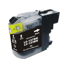 HQ Premium Brother LC123 LC-123 Black Utángyártott Tintapatron nyomtatópatron & toner