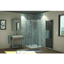  HSK N.Style sarok.80*190 krom kád, zuhanykabin