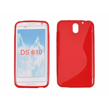 HTC Desire 610, Szilikon tok, S-Case, piros tok és táska