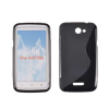 HTC One X/One XL, Szilikon tok, S-Case, fekete