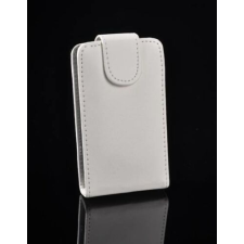 HTC Wildfire S, Lefele nyíló flip tok, fehér tok és táska