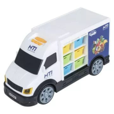 HTI Teamsterz: házhoz szállító furgon hanggal - 32 cm autópálya és játékautó