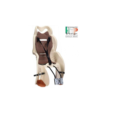 HTP Sanbas gyerekülés hátra, adapteres (vázra szerelhető), krém-barna kerékpáros gyermekülés