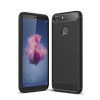 Huawei Carbon Fiber Huawei Y6P fekete szilikon tok (Forcell)