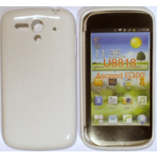 Huawei G300, Szilikon tok, S-Case, fehér tok és táska