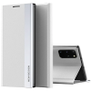  Huawei Honor 200 Pro, Oldalra nyíló tok, stand, Wooze Silver Line, világosszürke
