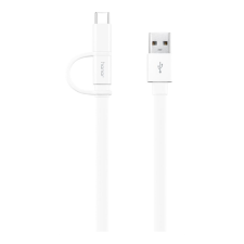 Huawei Honor AP55S USB Type-A - Type-C/microUSB (apa-apa) kombinált adatkábel Fehér kábel és adapter