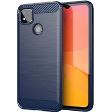 Huawei Huawei P50 / P50E, Szilikon tok, közepesen ütésálló, szálcsiszolt, karbon minta, sötétkék tok és táska