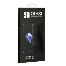 Huawei Mate 30 előlapi üvegfólia, edzett, hajlított, fekete keret, 5D Full Glue mobiltelefon kellék