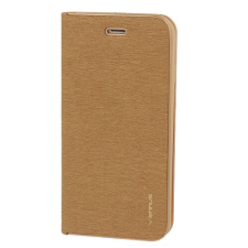 Huawei P20 Lite 2019, Oldalra nyíló flip tok, Vennus, arany tok és táska