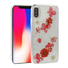 Huawei P30, Szilikon tok, Real Flower, Julia tok és táska